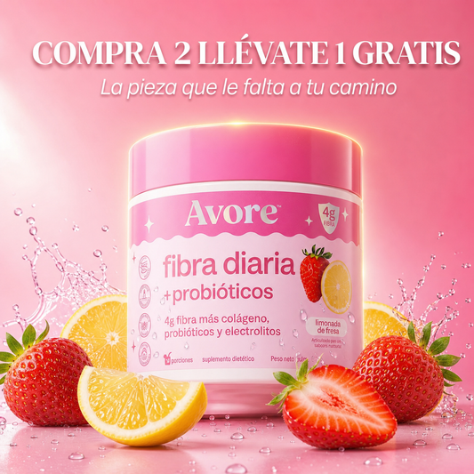 Avore™ Polvo de Fibra Limonada de Fresa
