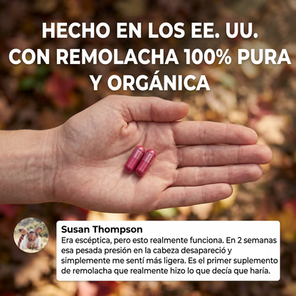 Cápsulas de Remolacha Avore Para Apoyar la Circulación y Vitalidad