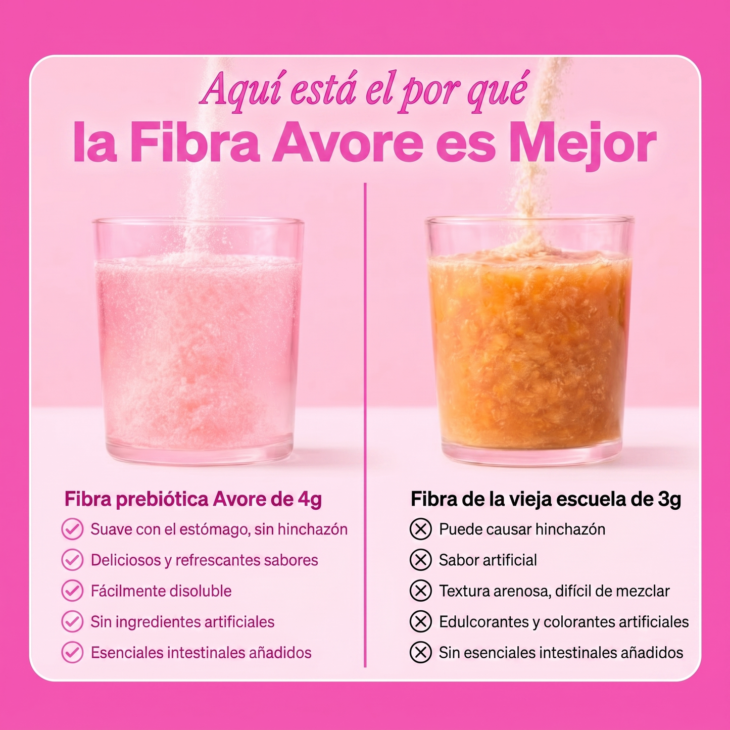 Avore™ Polvo de Fibra Limonada de Fresa